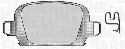 Комплект тормозных колодок, дисковый тормоз MAGNETI MARELLI купить