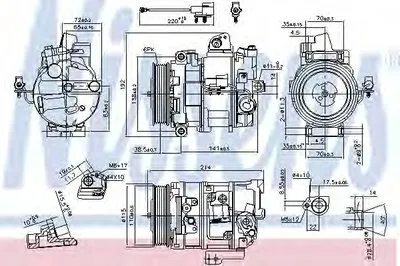 Компрессор, кондиционер NISSENS купить