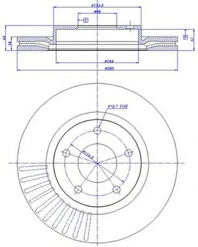 Тормозной диск CAR купить