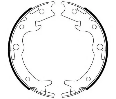 Комплект тормозных колодок; Комплект тормозных колодок, стояночная тормозная система E.T.F. купить