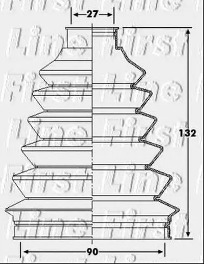 Пыльник, приводной вал FIRST LINE купить