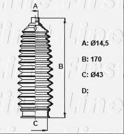 Пыльник, рулевое управление FIRST LINE купить