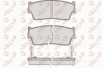 Комплект тормозных колодок, дисковый тормоз VILLAR купить