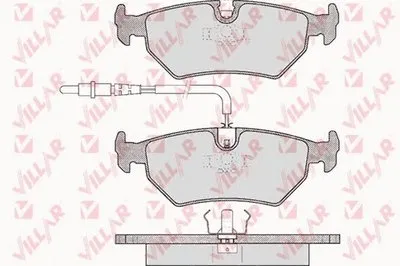 Комплект тормозных колодок, дисковый тормоз VILLAR купить