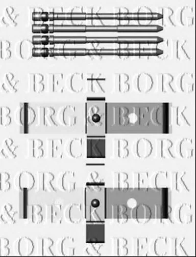 Комплектующие, колодки дискового тормоза BORG & BECK купить