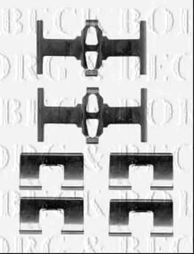 Комплектующие, колодки дискового тормоза BORG & BECK купить
