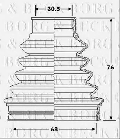 Пыльник, приводной вал BORG & BECK купить