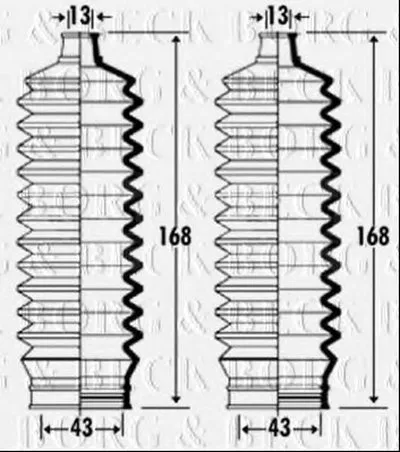 Пыльник, рулевое управление BORG & BECK купить