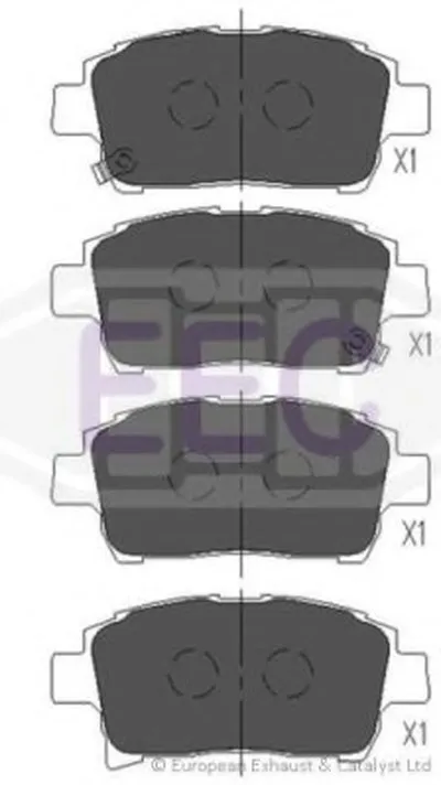 Комплект тормозных колодок, дисковый тормоз EEC купить