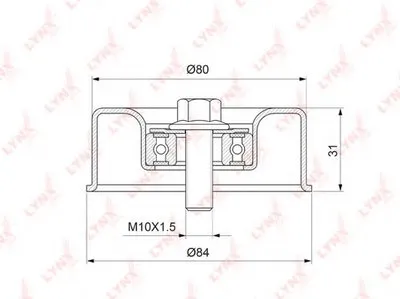 Натяжной ролик, поликлиновой  ремень LYNXauto купить
