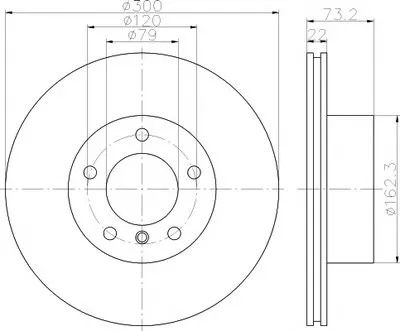 Тормозной диск PRO Carbonic Black HELLA PAGID купить
