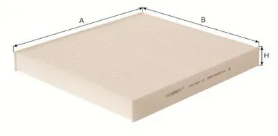 Фильтр, воздух во внутренном пространстве Cabin filter (Standart) for JEEP/DODGE GOODWILL купить