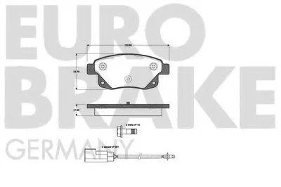 Комплект тормозных колодок, дисковый тормоз EUROBRAKE купить