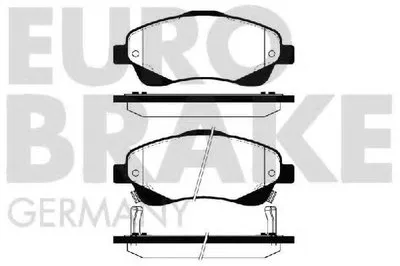 Комплект тормозных колодок, дисковый тормоз EUROBRAKE купить
