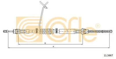 Трос, стояночная тормозная система COFLE купить