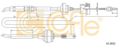 Тросик сцепления COFLE купить