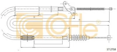 Трос, стояночная тормозная система COFLE купить