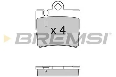 Комплект тормозных колодок, дисковый тормоз BREMSI купить