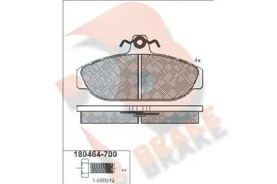 Комплект тормозных колодок, дисковый тормоз R BRAKE купить