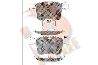 Комплект тормозных колодок, дисковый тормоз R BRAKE купить