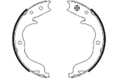 Комплект тормозных колодок, стояночная тормозная система HELLA купить