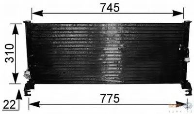 Конденсатор, кондиционер BEHR HELLA SERVICE HELLA купить