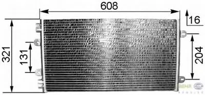 Конденсатор, кондиционер BEHR HELLA SERVICE HELLA купить