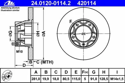 Тормозной диск ATE купить