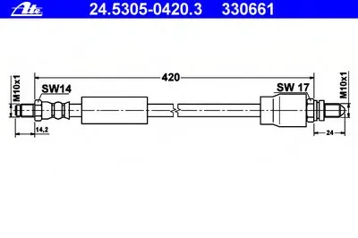 Тормозной шланг ATE купить