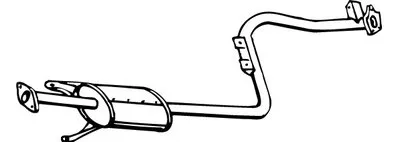 Средний глушитель выхлопных газов WALKER купить