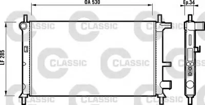 Радиатор, охлаждение двигателя VALEO CLASSIC VALEO купить