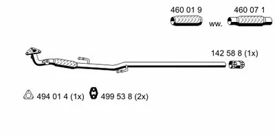 Труба выхлопного газа ERNST купить