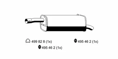 Глушитель выхлопных газов конечный ERNST купить