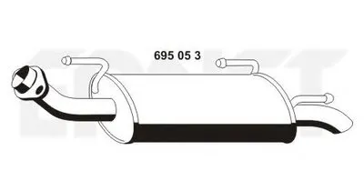 Глушитель выхлопных газов конечный ERNST купить