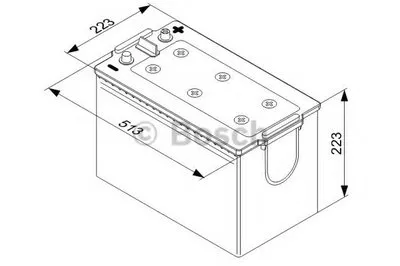 Стартерная аккумуляторная батарея; Стартерная аккумуляторная батарея T4 BOSCH купить