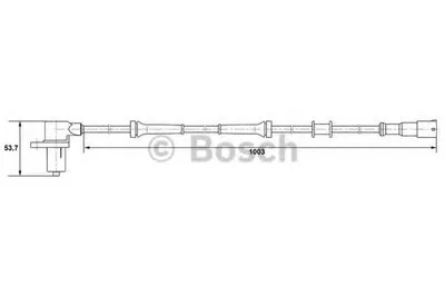 Датчик, частота вращения колеса BOSCH купить