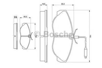 Комплект тормозных колодок, дисковый тормоз BOSCH купить