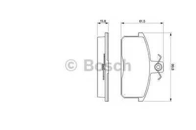 Комплект тормозных колодок, дисковый тормоз BOSCH купить