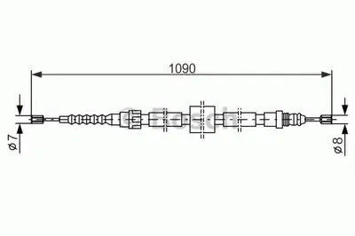 Трос, стояночная тормозная система BOSCH купить