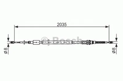 Трос, стояночная тормозная система BOSCH купить