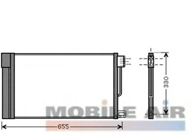 Конденсатор, кондиционер VAN WEZEL купить