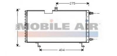 Конденсатор, кондиционер VAN WEZEL купить
