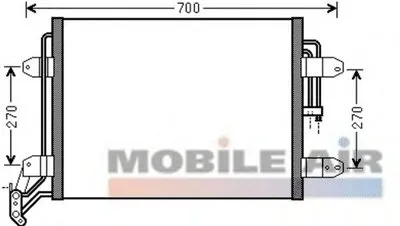 Конденсатор, кондиционер VAN WEZEL купить