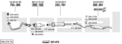 Система выпуска ОГ BOSAL купить