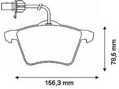 Комплект тормозных колодок, дисковый тормоз JURID купить