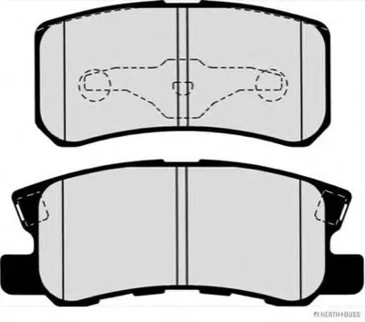 Комплект тормозных колодок, дисковый тормоз HERTH+BUSS JAKOPARTS купить