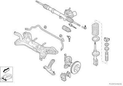 Рулевое управление; Подвеска колеса HERTH+BUSS JAKOPARTS купить