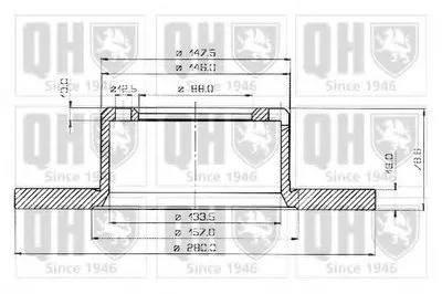 Тормозной диск QUINTON HAZELL купить