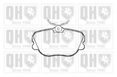 Комплект тормозных колодок, дисковый тормоз QUINTON HAZELL купить
