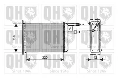 Теплообменник, отопление салона QUINTON HAZELL купить